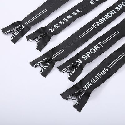Auto-Lock Zipper de Nylon com Impressão Desporto Para Roupa Calçados Bolsas à prova d'água