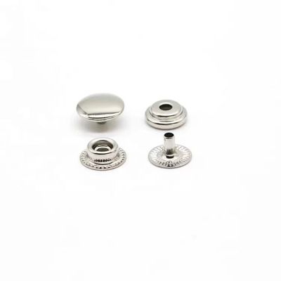 Cobre de liga de zinco pressão de metal botão de estribo Prong Snap Botão de fixação para vestuário