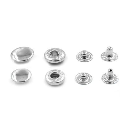 Cobre de liga de zinco pressão de metal botão de estribo Prong Snap Botão de fixação para vestuário