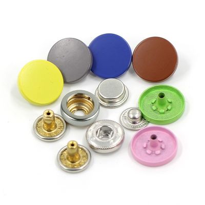 Acessórios decorativos Pressão redonda de liga de zinco Custom botões Snap Metal para roupas
