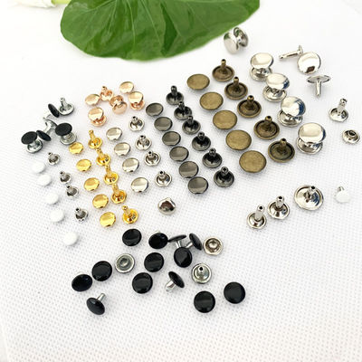 Rivet Prateado Brilhante Metal Rivet Snap Botão Para Decoração