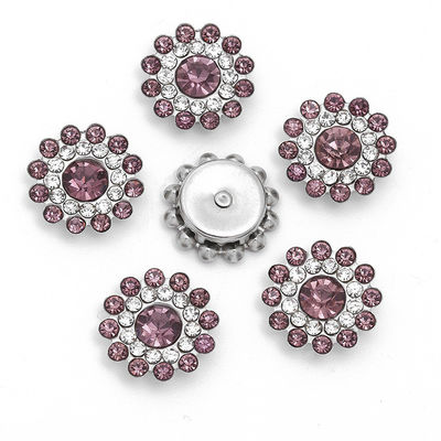 Acessório China Grosso Rhinestone Pearl Diamond Cristal Botão de Metal Para Vestuário Centro de Arco de Cabelo