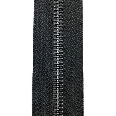 Atacado 5# Open End Multicolor Custom Color Metal Zip Gun Preto Dentes Ouro Metal Jacket Zipper