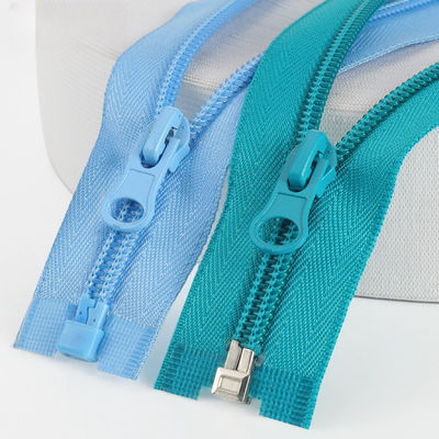 Fábrica Hot Wholesale 3# 5# 7# 8# 10# Nylon Long Chain Zipper mesma cor Dentes Zipper colorido Nylon Zipper para saco roupa sapatos