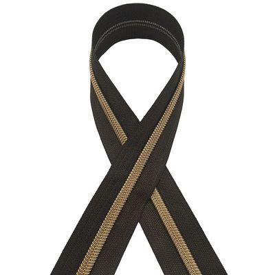 5# Zipper de Nylon Ouro Dentes de Eletroplatação Coloridos Ouro e Prata Cebola Zipper zippers de nylon para venda