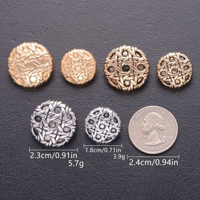 Custom Sewing Dome Retro Uniform Suit Buttons Shank Metal Button para roupas
