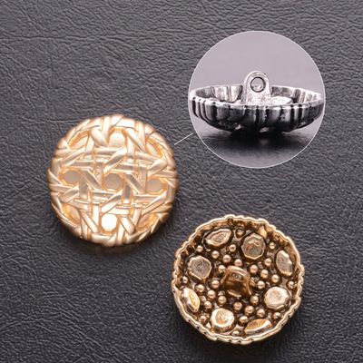 Custom Sewing Dome Retro Uniform Suit Buttons Shank Metal Button para roupas