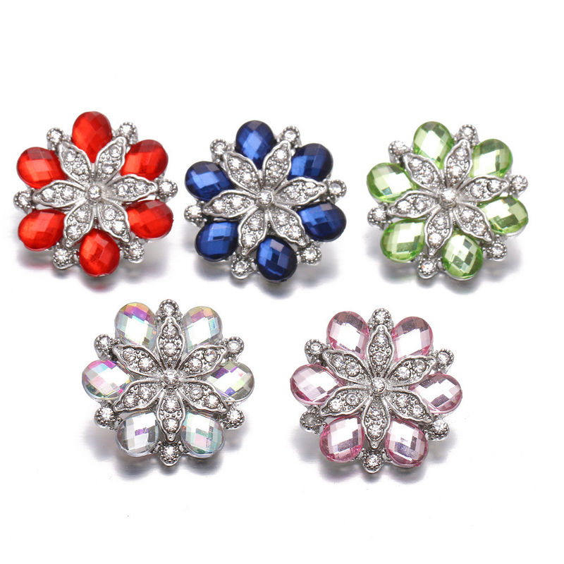 Botões de diamantes ambientais de luxo Botão de jóias para decoração de roupas e calçados Botão de perna