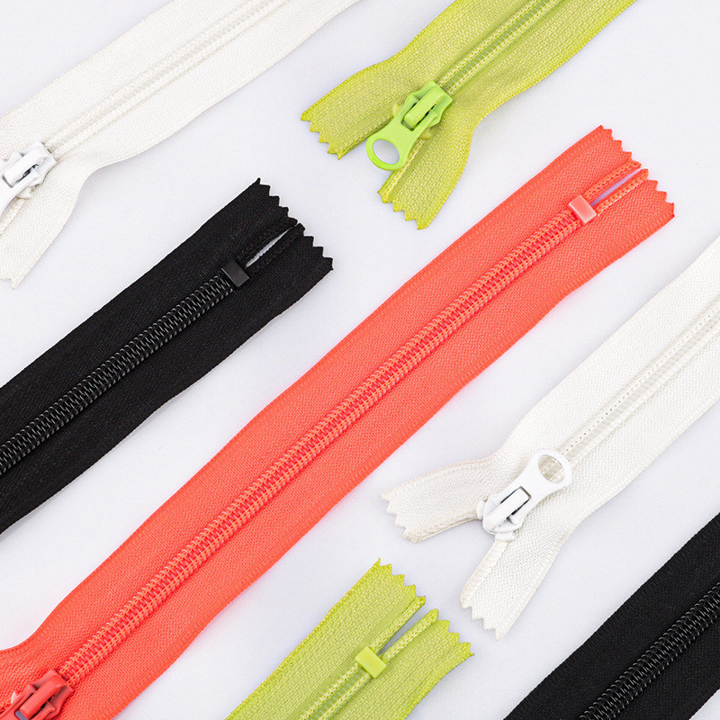 Fabricante de fecho de nylon, por grosso, rolos 3# 5# 8# 10# fecho, fecho de bobina de nylon para roupas